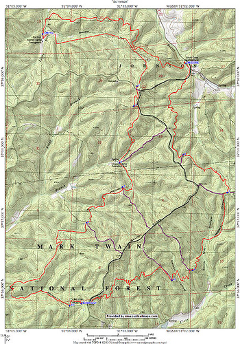 Berryman Trail Map